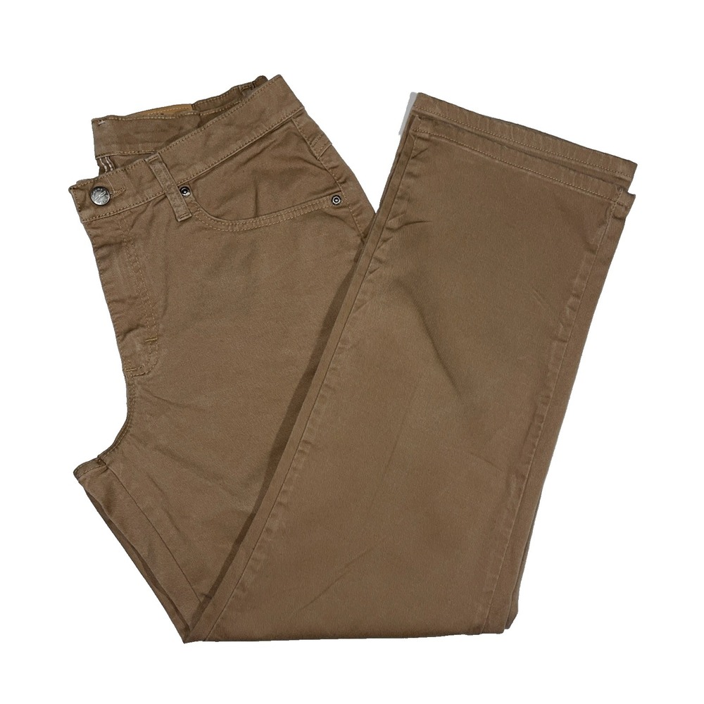 Denim Riders Relaxed Straight Leg Women's Jeans Tan/Brown 12P